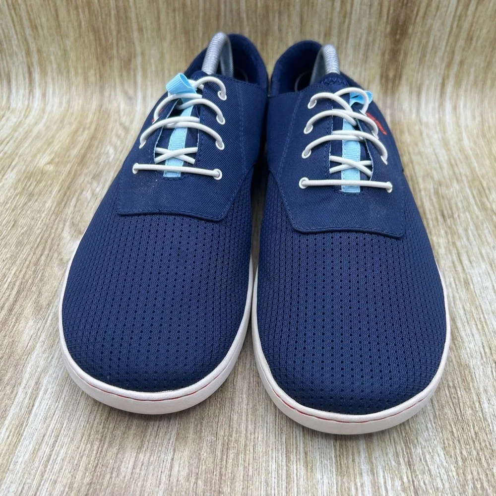 OluKai Nohea Moku Men's Size 9.5 Blue Mesh Boat Shoe Sneakers Casual Comfort